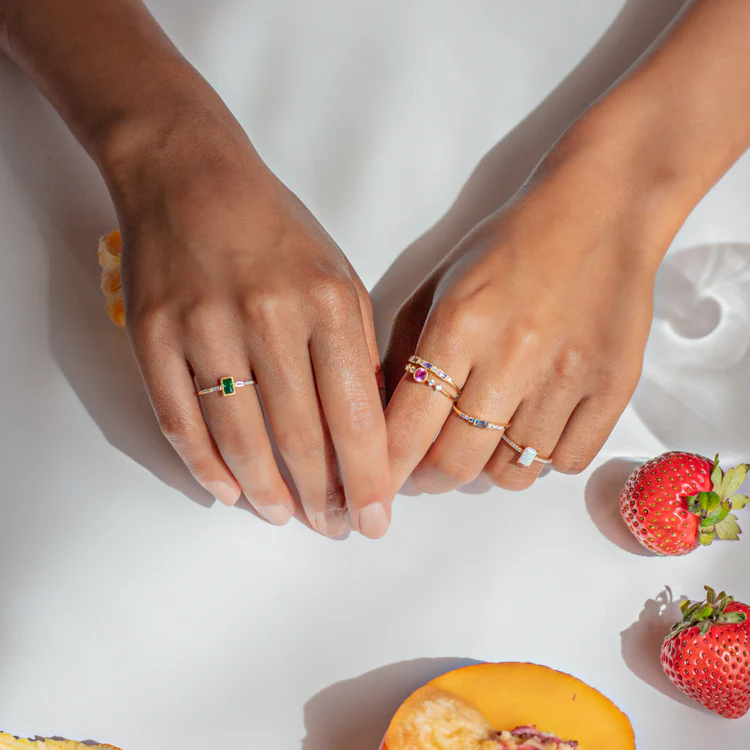 Hopeful Opal Baguette Ring - Image 5