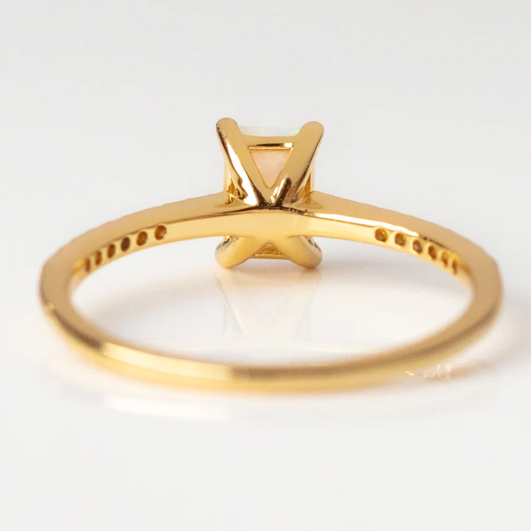 Hopeful Opal Baguette Ring - Image 8