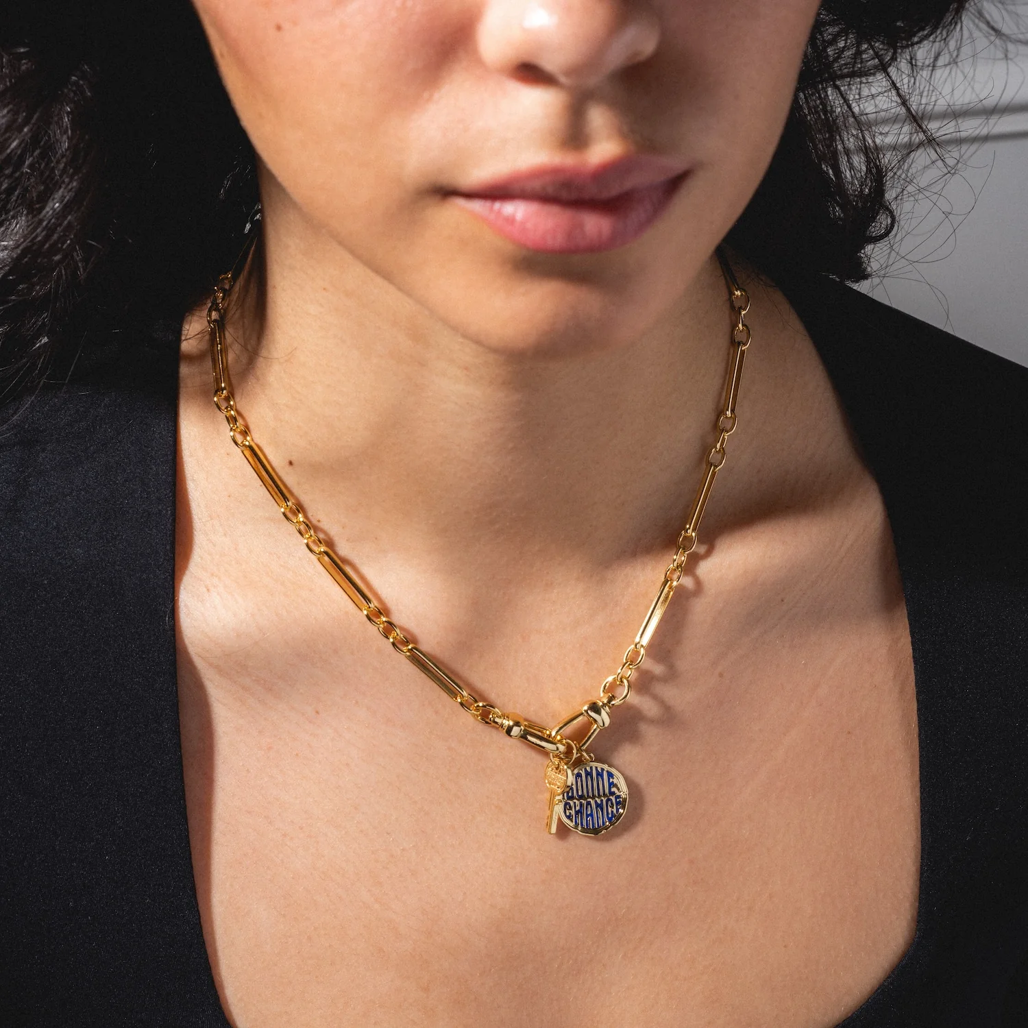 Liam Watch Chain Charm Holder Necklace - Image 4