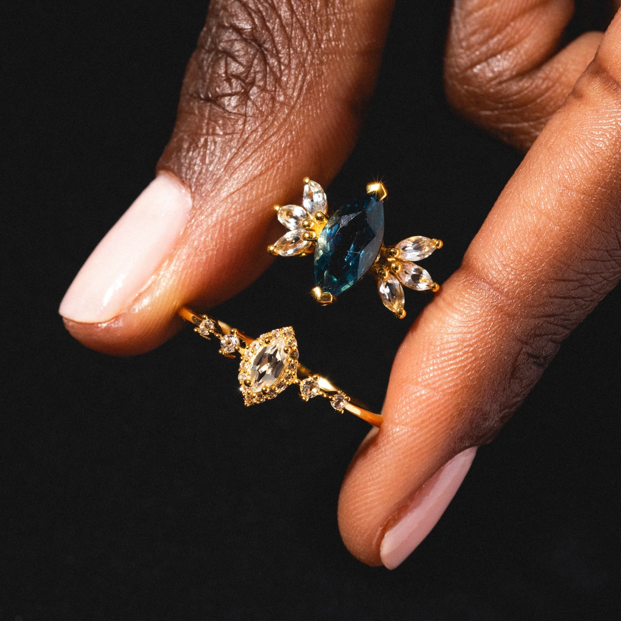 White Topaz Harlow Ring - Image 5