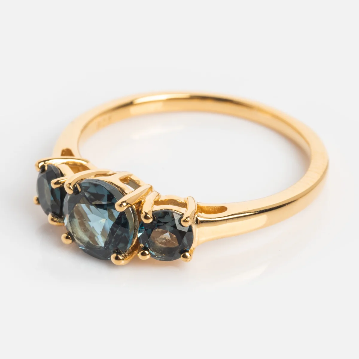 London Blue Topaz Trilogy Ring Last Chance Sizes - Image 10