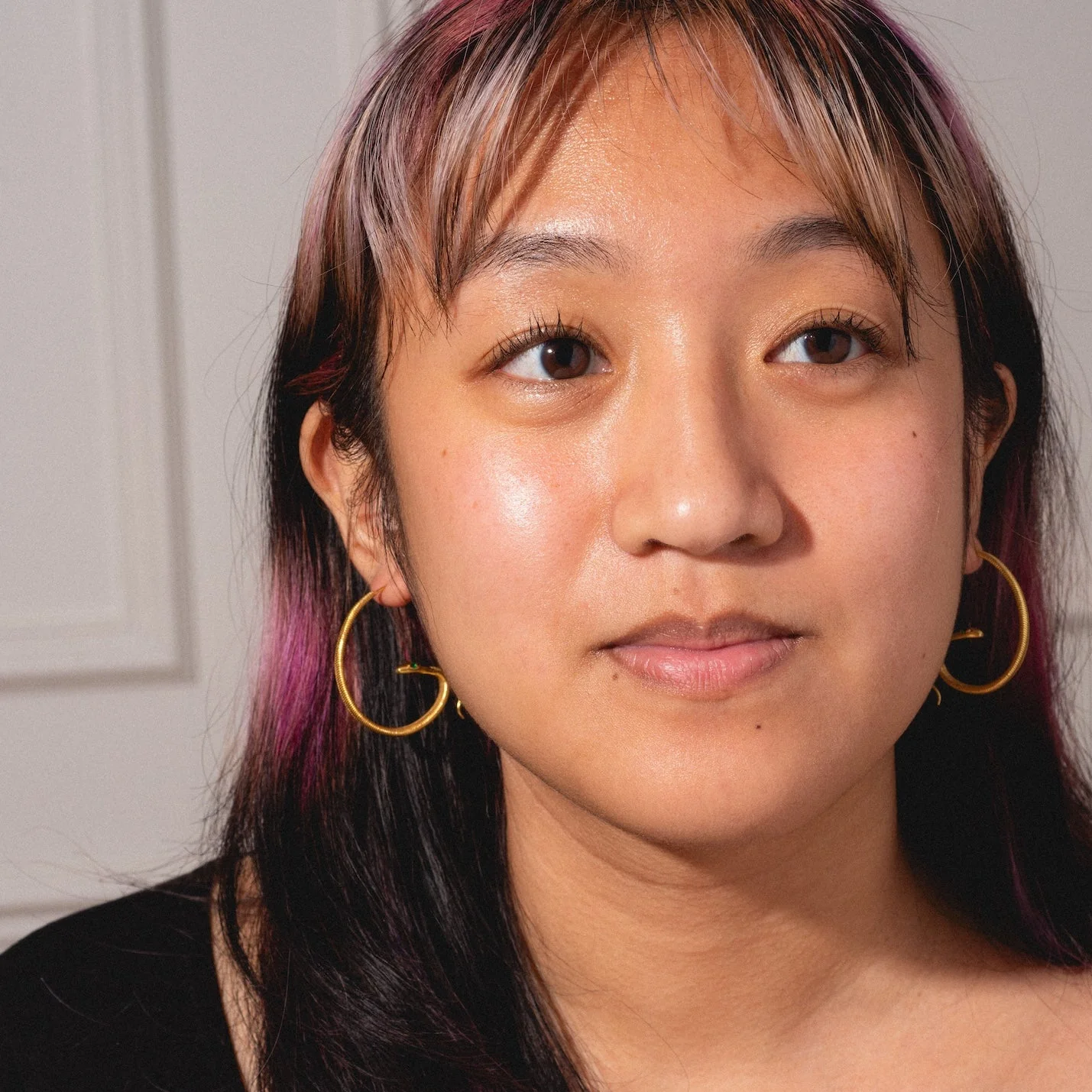Mini Snake Hoop Earrings - Image 6