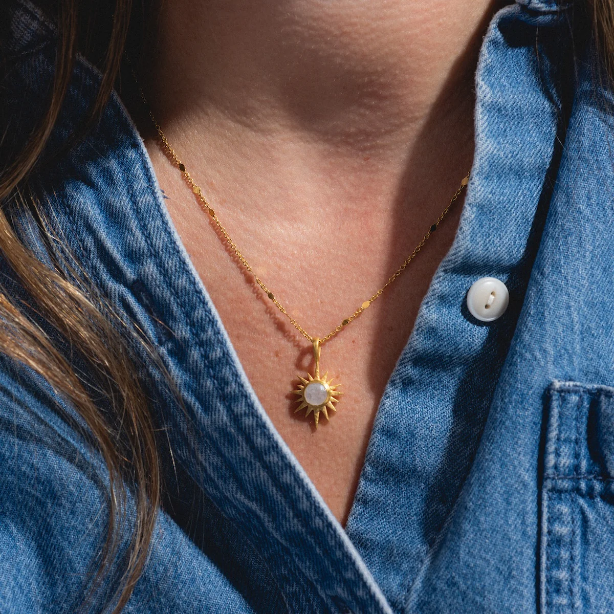 Moonstone North Star Necklace - Image 2