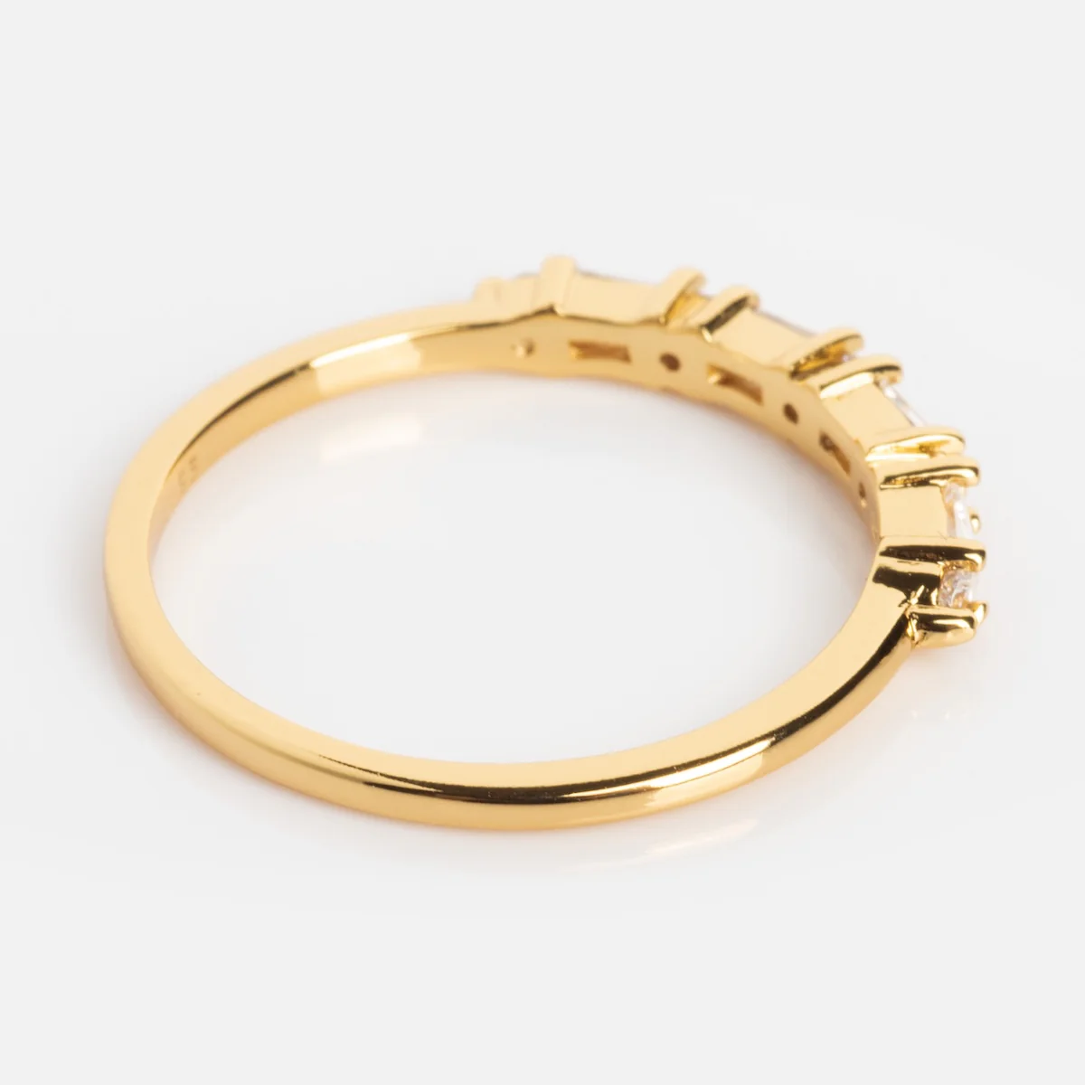 Multi Gem Baguette CZ Stacking Ring - Image 8