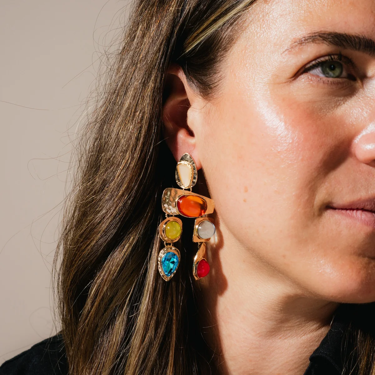 Multi Stone Earrings - Image 4