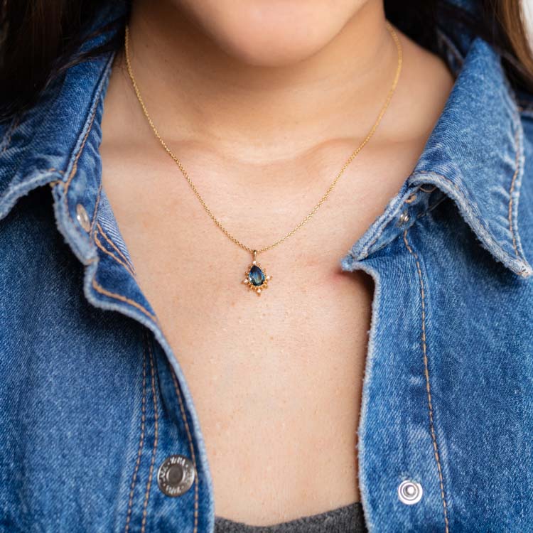 Nightfall Tourmaline Pendant Necklace - Image 5