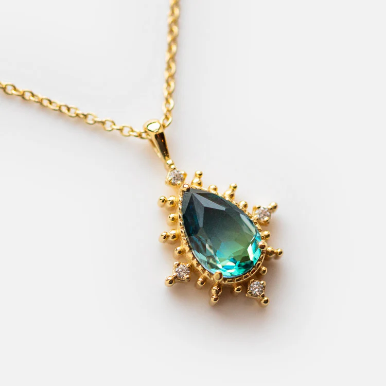 Nightfall Tourmaline Pendant Necklace - Image 6