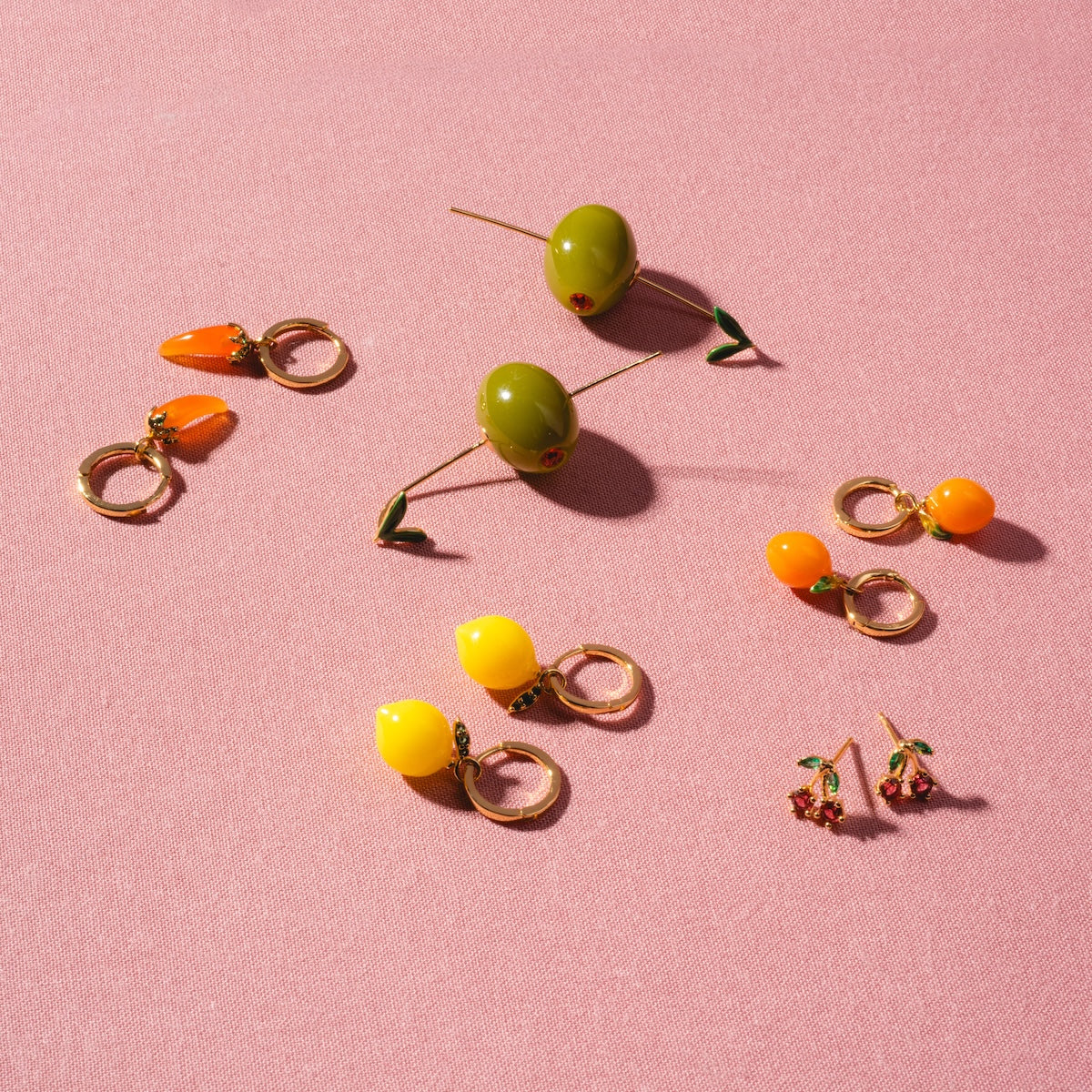 Olive Drop Earrings - Image 4