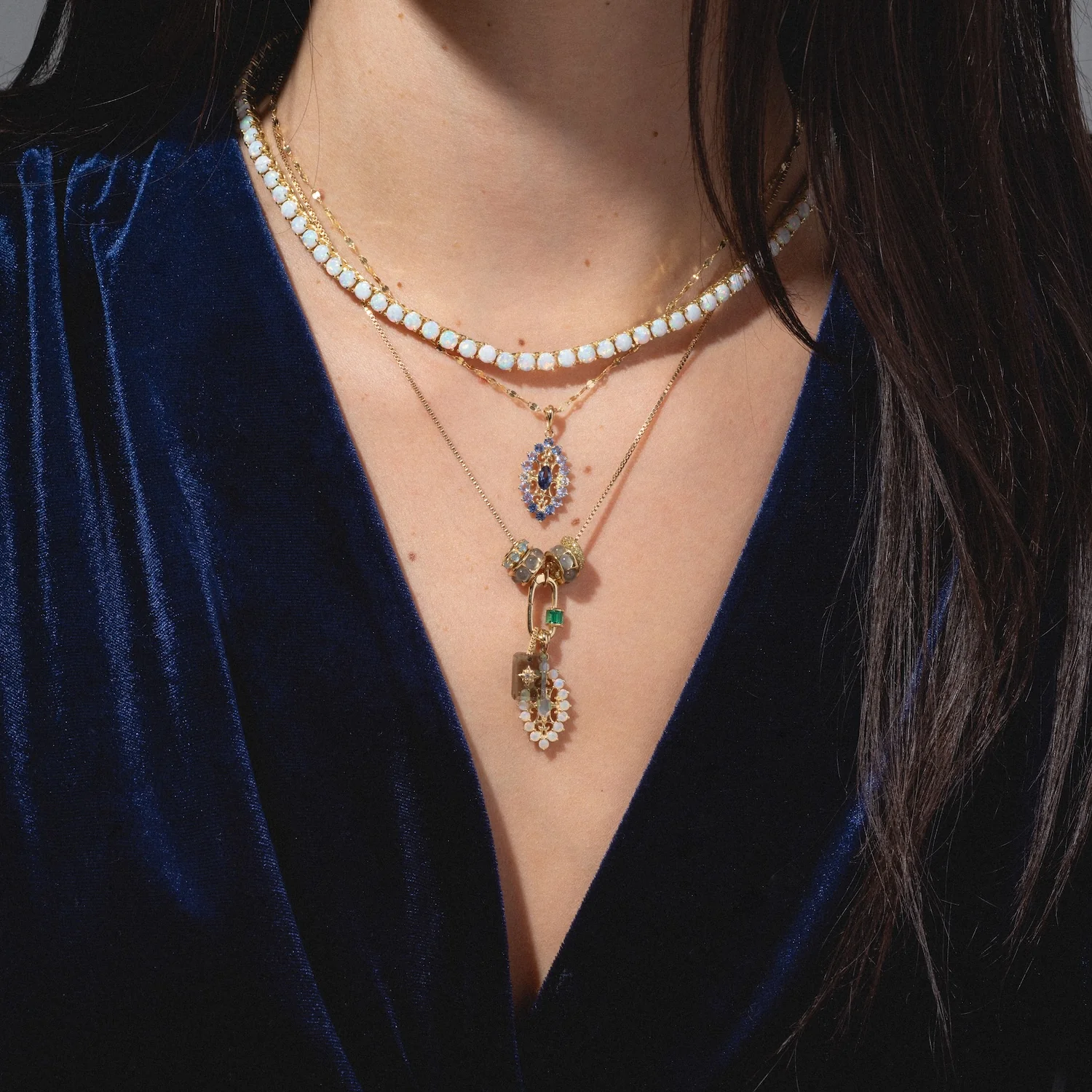 One of a Kind 14k Angel Aura and Diamond Charm - Image 5
