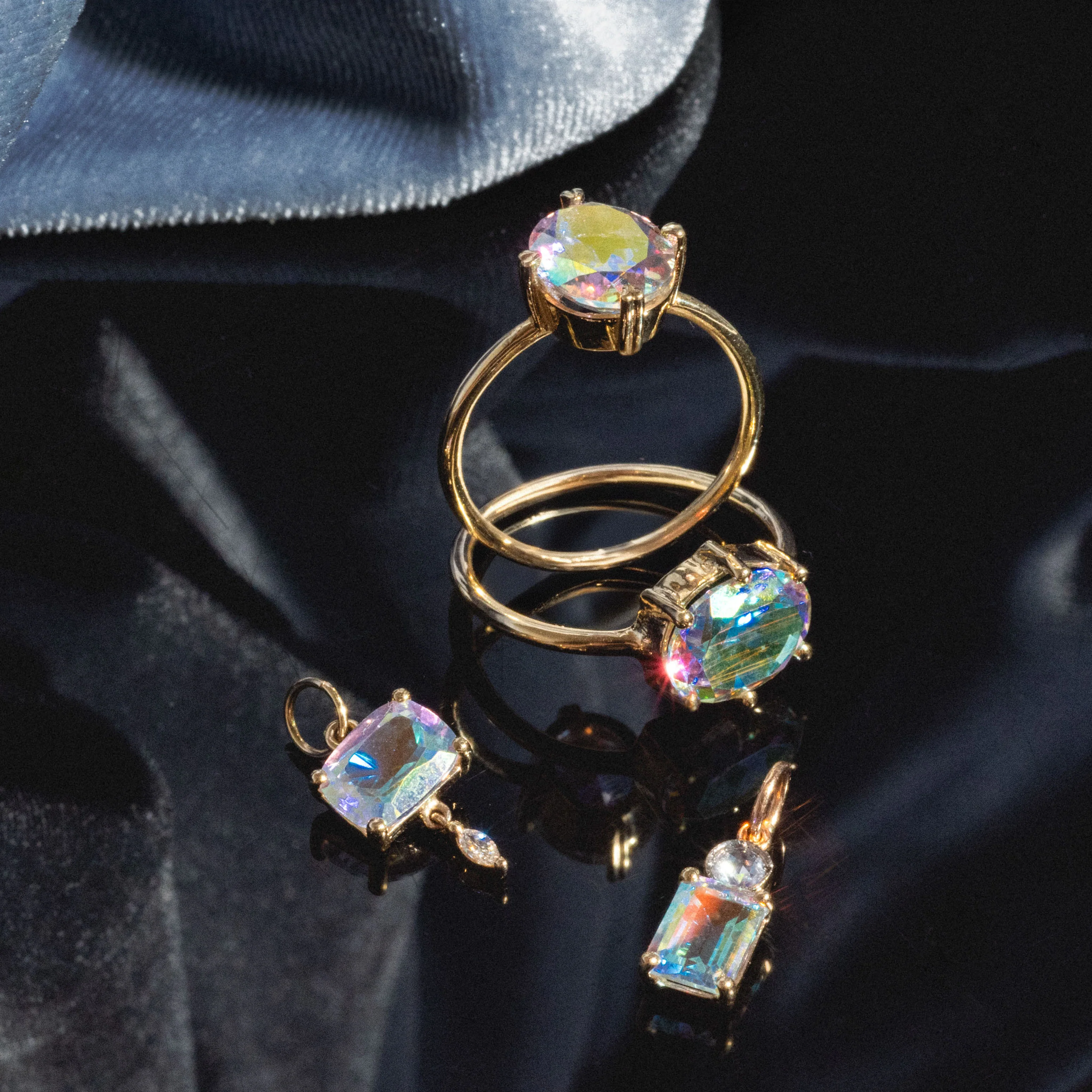 One of a Kind 14k Angel Aura and Diamond Charm - Image 4