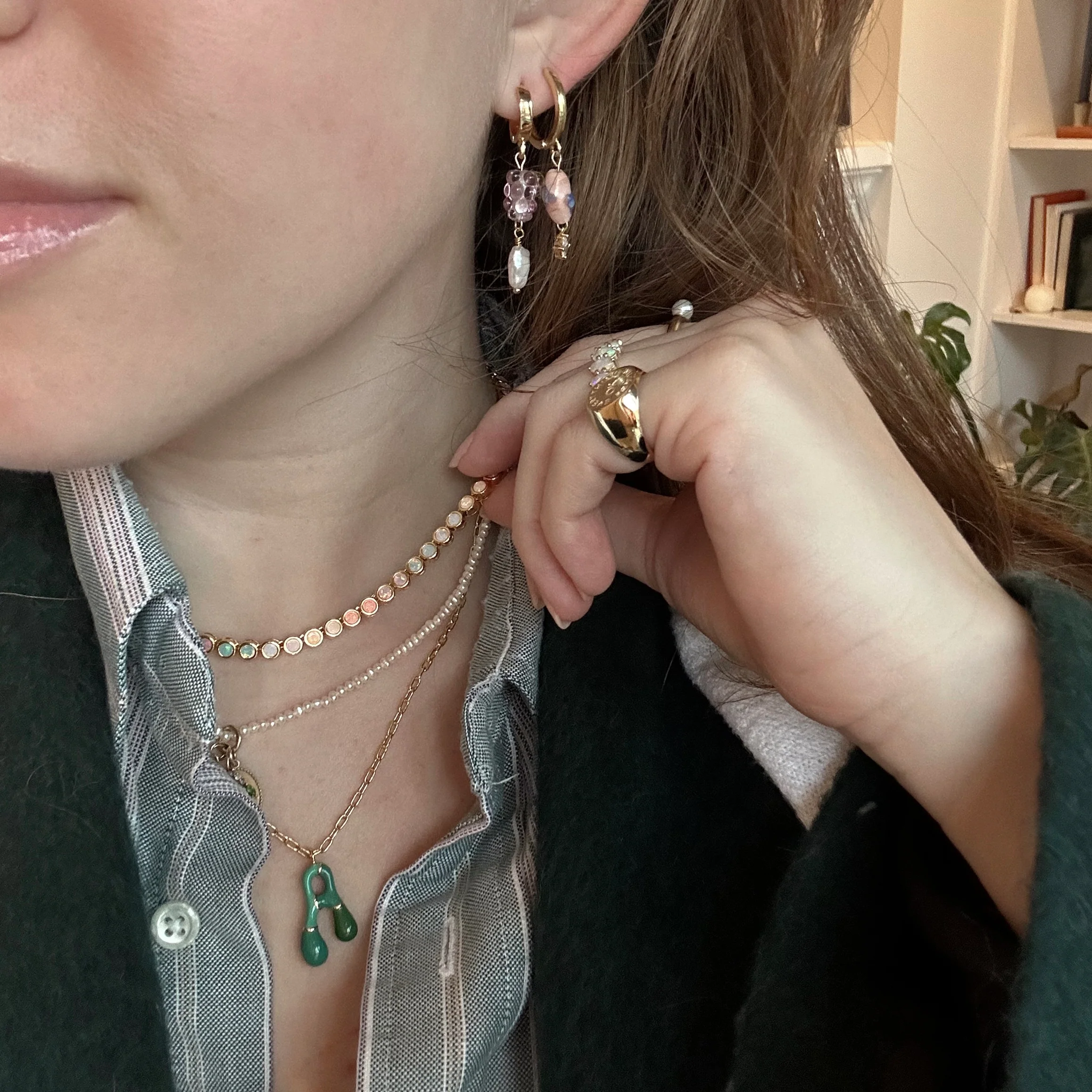 Opal Ombre Tennis Necklace - Image 9