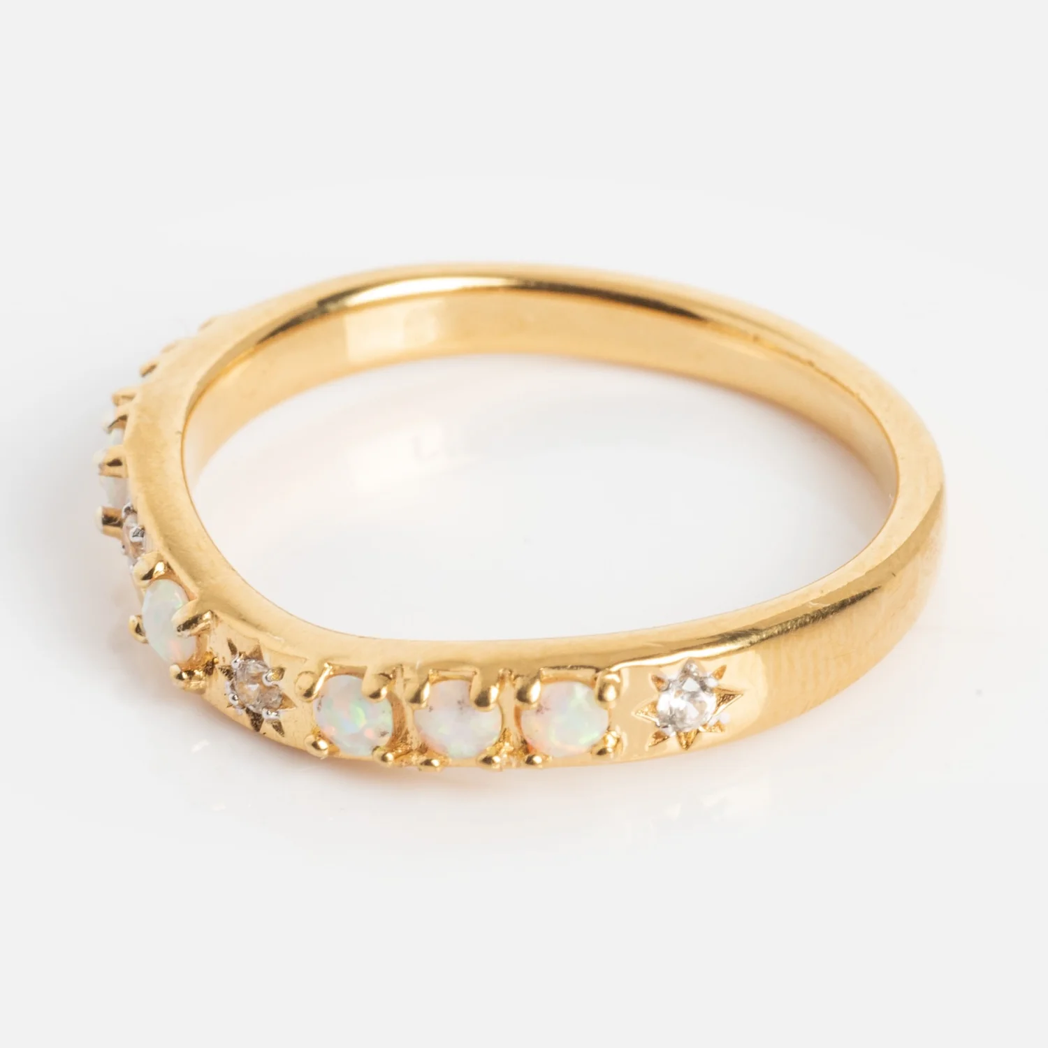 Opal Stacking Wave Ring - Image 7