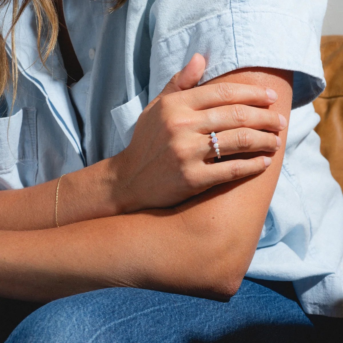 Pastel Opal Shooting Star Ring - Image 3