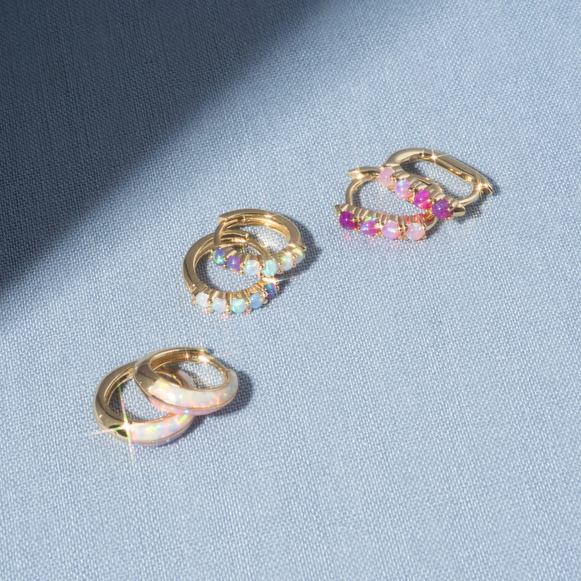Mini Opal Ombre Huggies - Image 4