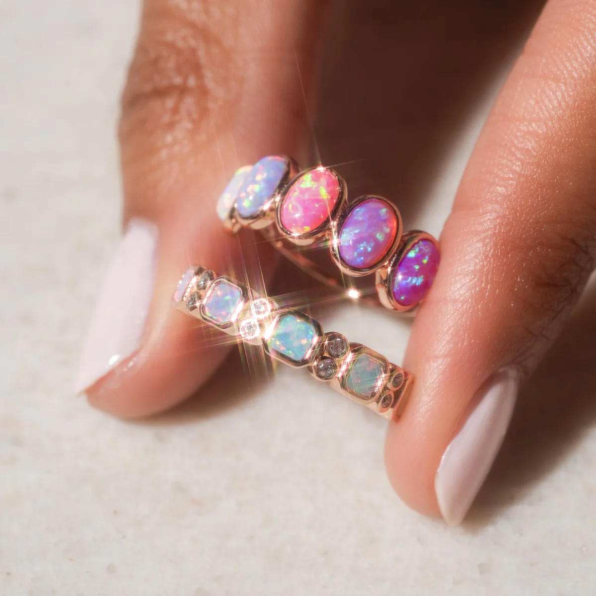 Rose Gold Opal Ombre Candy Band - Image 5