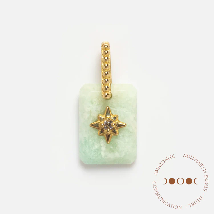 Sale! Solid Gold Crystal Amulet Charm for Manifestation - Image 7