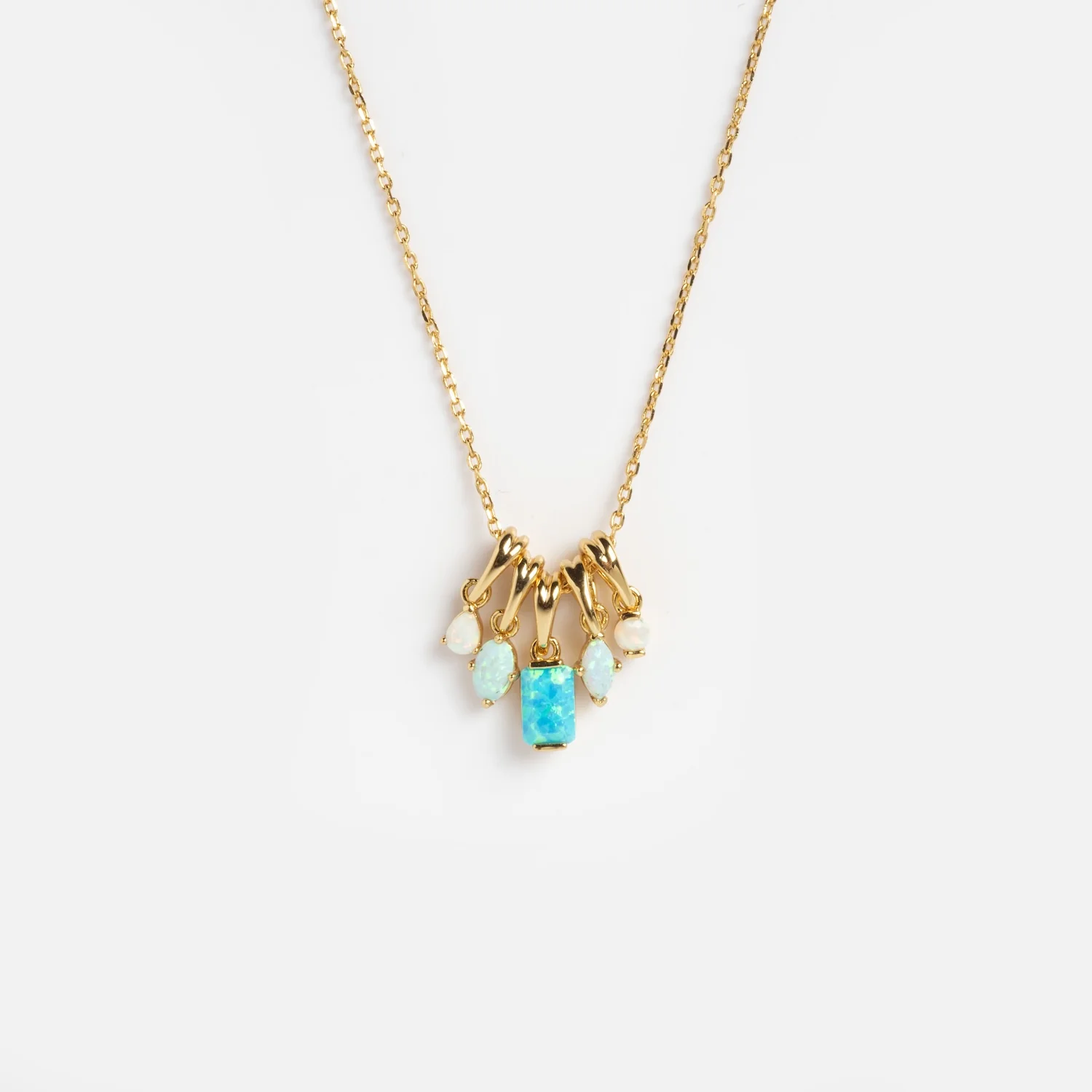 Shades of You Ombre Birthstone Charm Necklace - Image 13