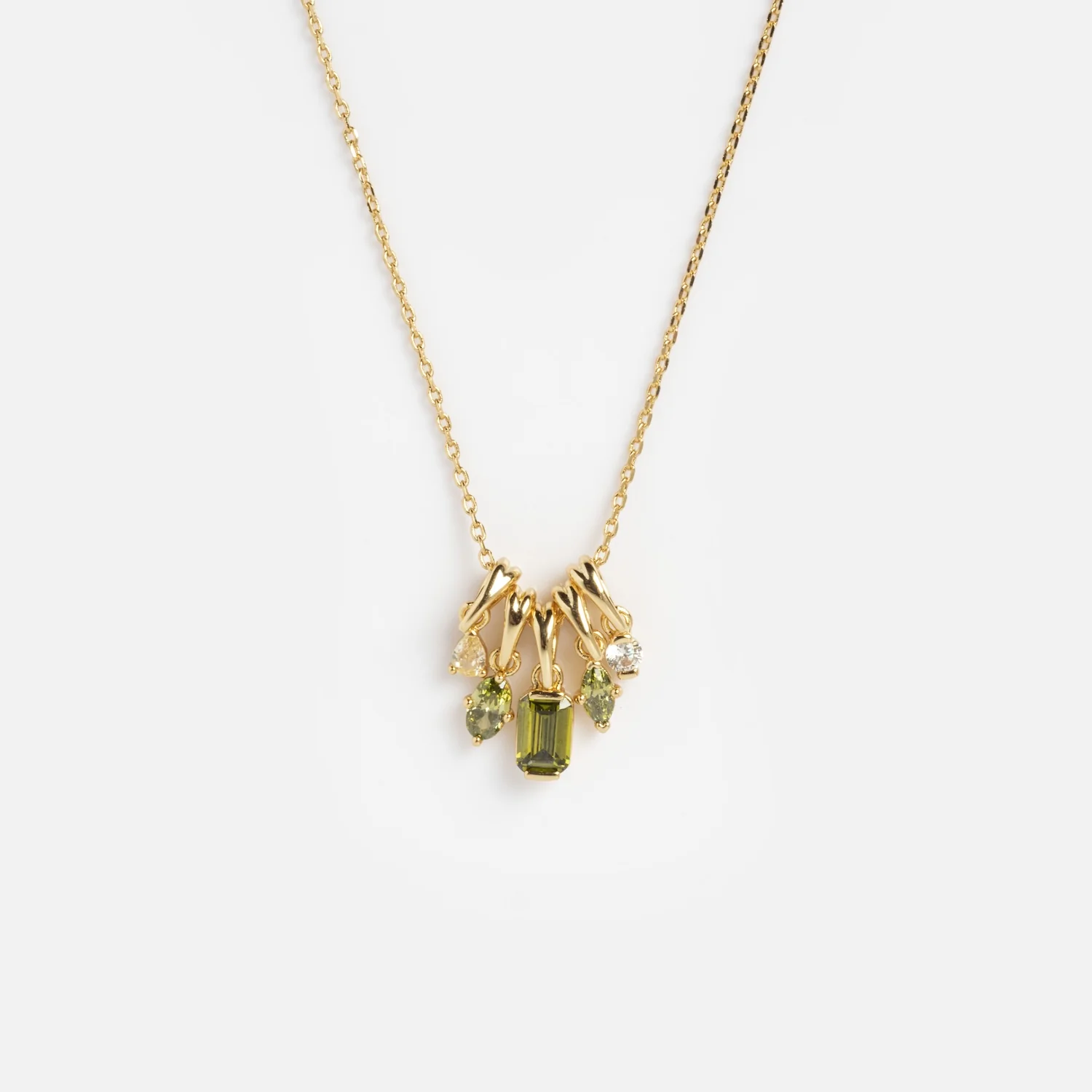 Shades of You Ombre Birthstone Charm Necklace - Image 15