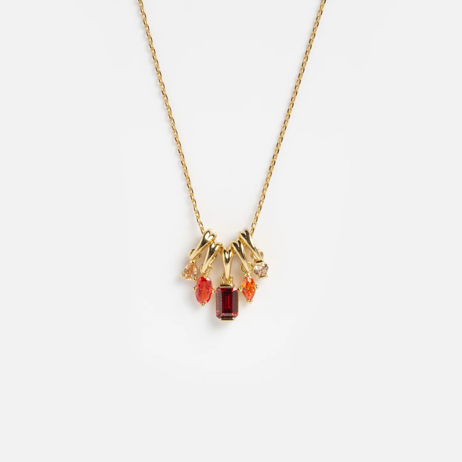 Shades of You Ombre Birthstone Charm Necklace - Image 22