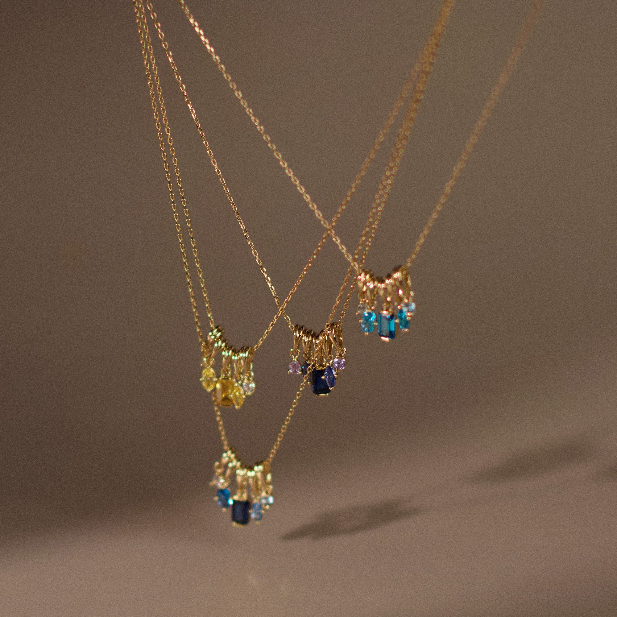 Shades of You Ombre Birthstone Charm Necklace - Image 7