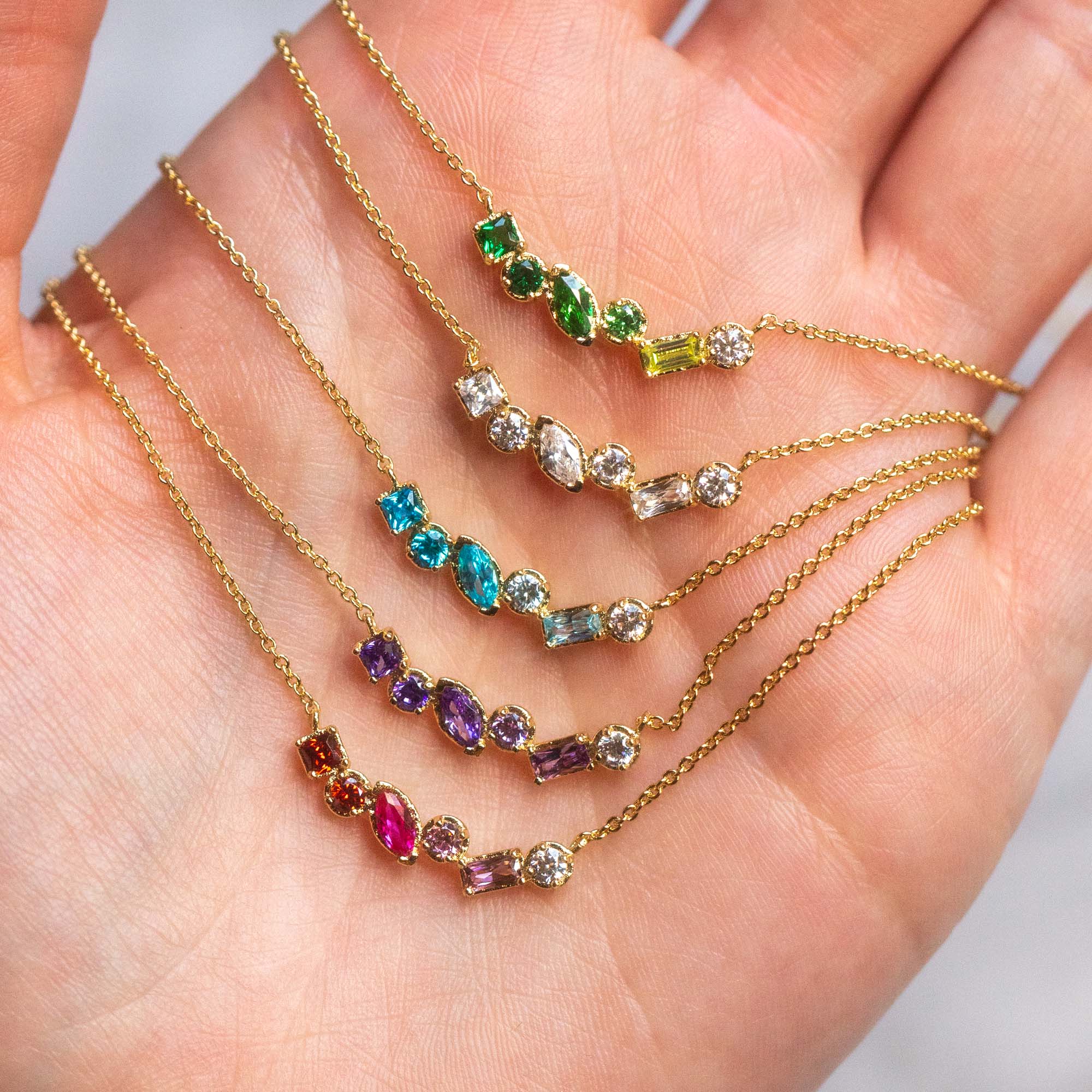 Shades of You Ombre Birthstone Necklace - Image 7