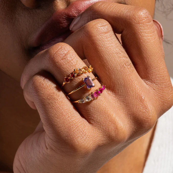 Shades of You Ombre Birthstone Ring - Image 11