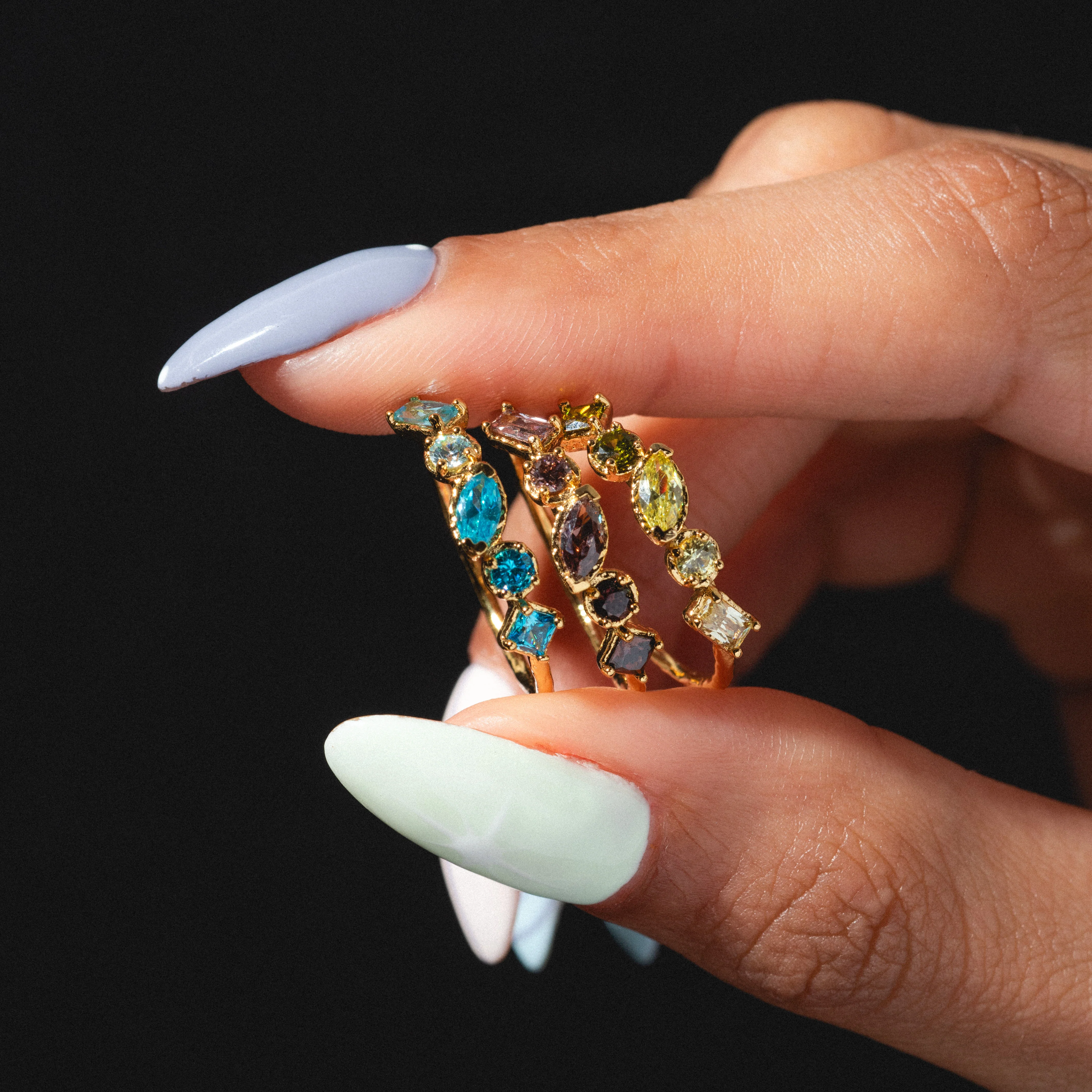 Shades of You Ombre Birthstone Ring - Image 12