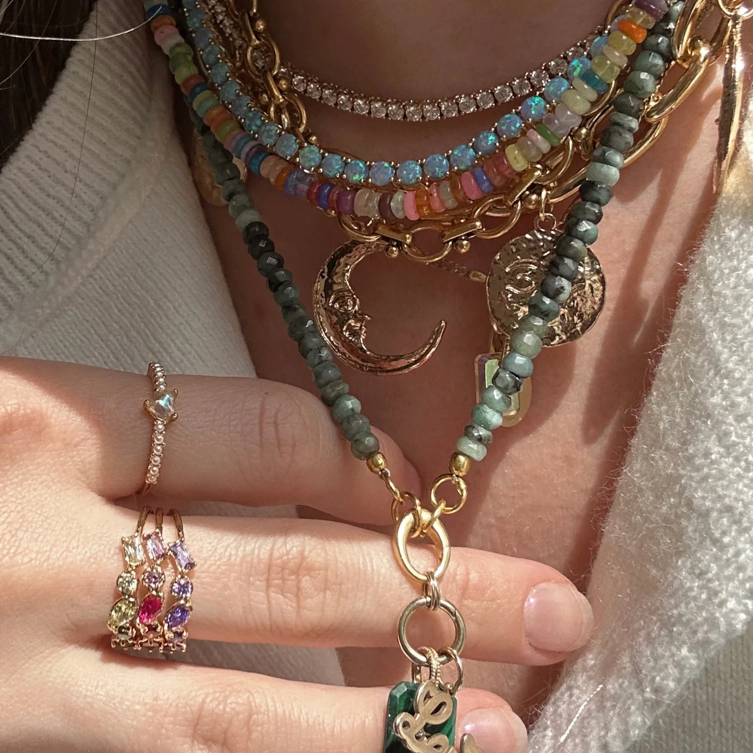 Shades of You Ombre Birthstone Ring - Image 7