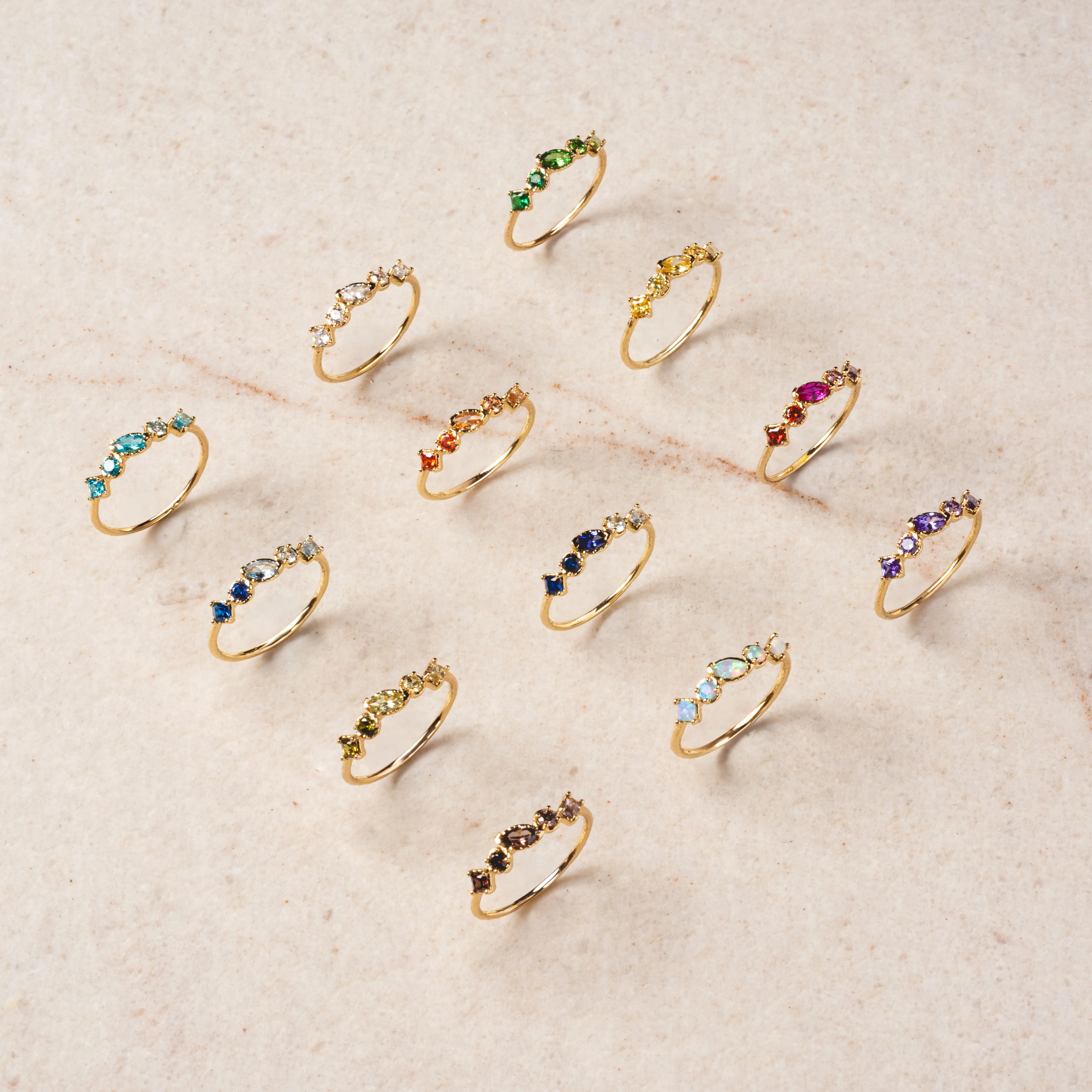 Shades of You Ombre Birthstone Ring - Image 9