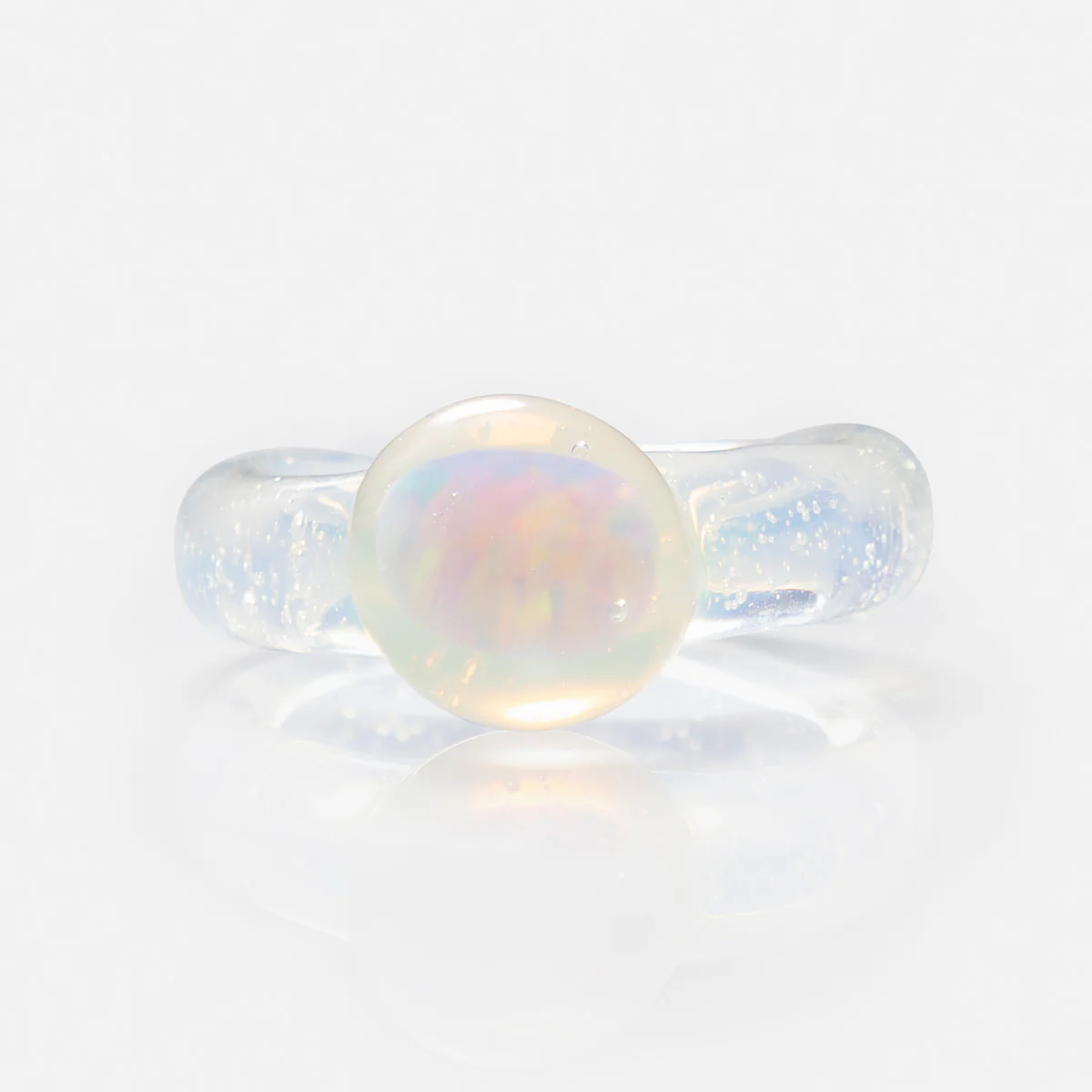 Small Opal Glass Ring - Image 14