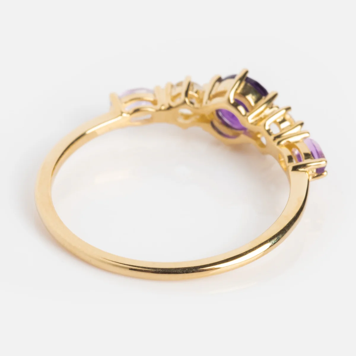 Solid Gold 2025 February Capsule Classic Amethyst Statement Ring - Image 11