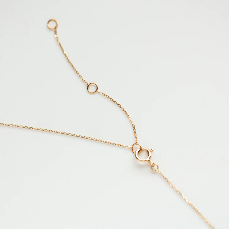Solid Gold Aquatic Agate Necklace for Grounding - Image 9
