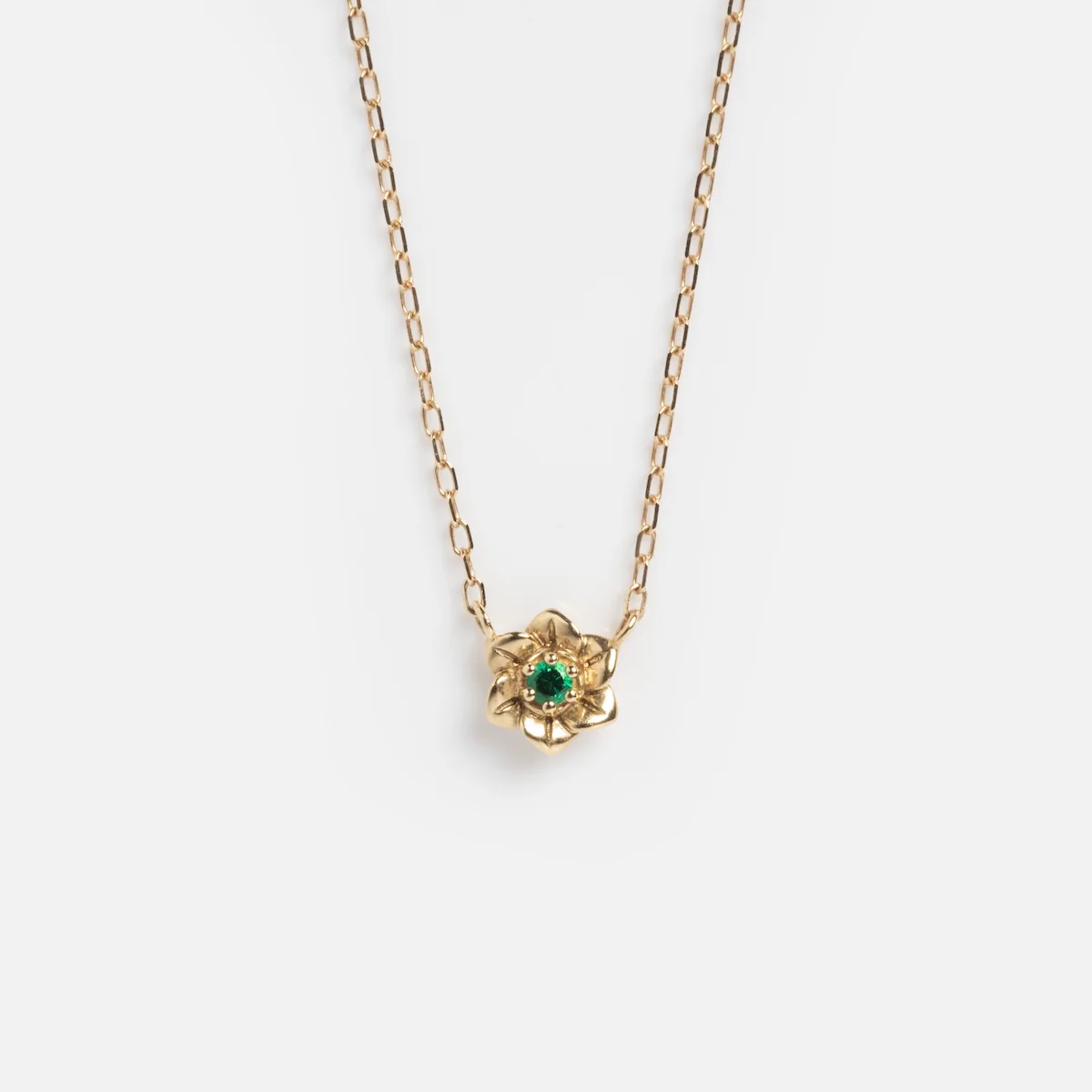 Solid Gold Birth Flower Bloom Necklace - Image 17