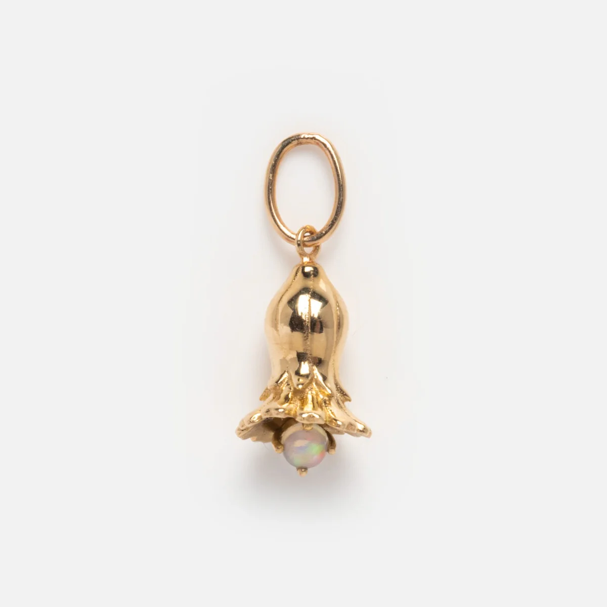Solid Gold Birth Flower Bud Charm - Image 17