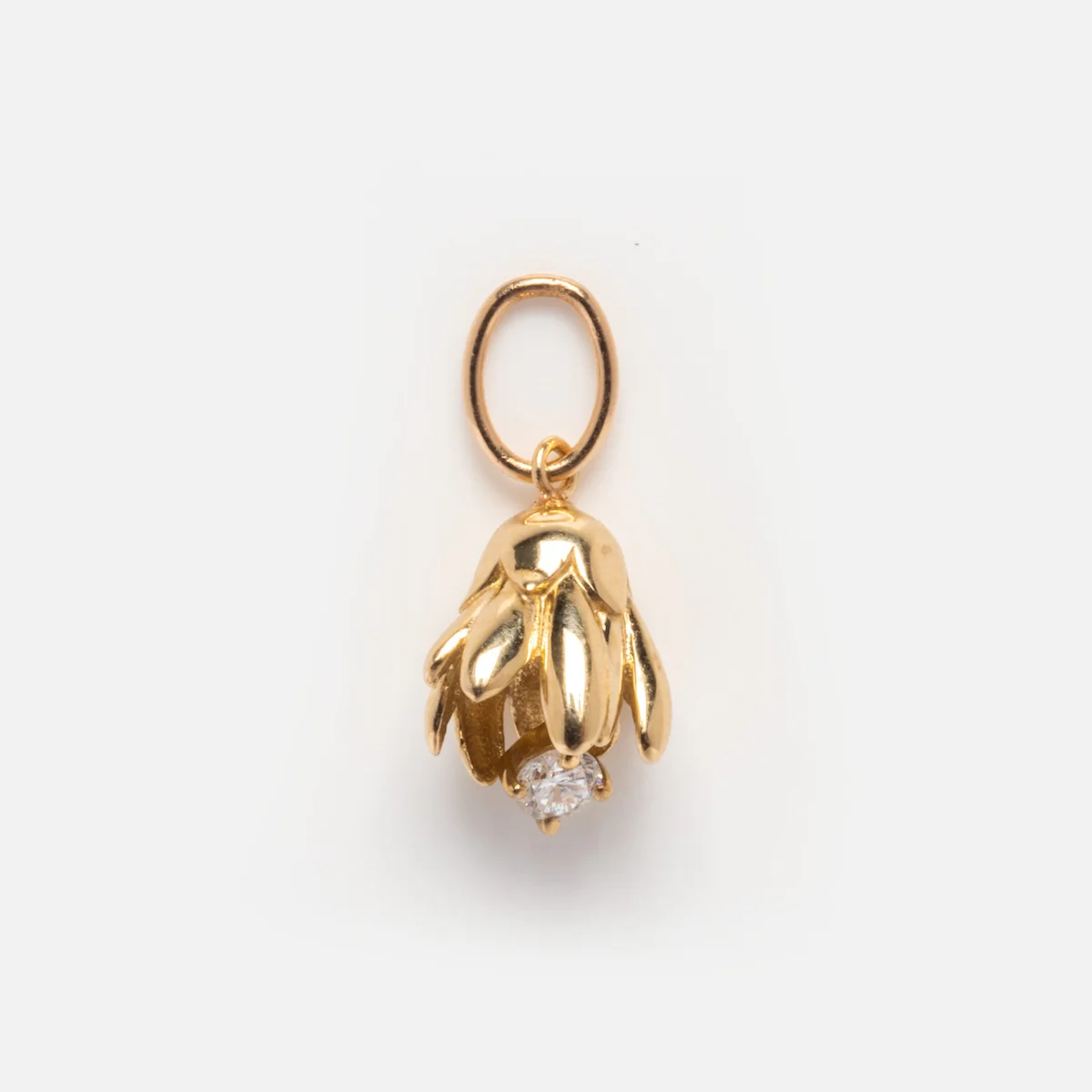 Solid Gold Birth Flower Bud Charm - Image 19