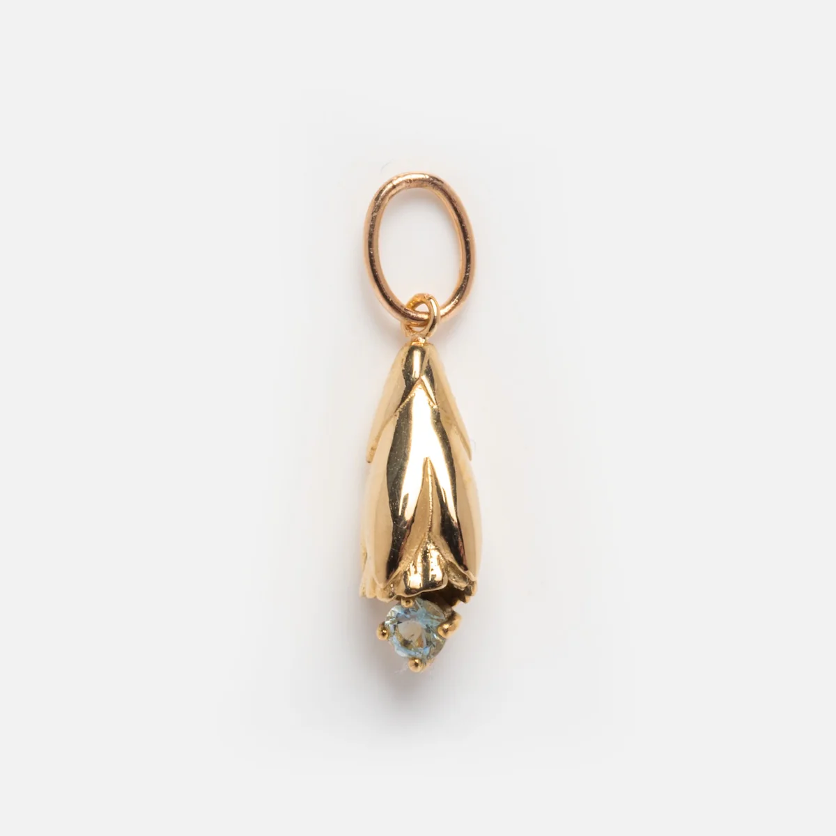 Solid Gold Birth Flower Bud Charm - Image 23