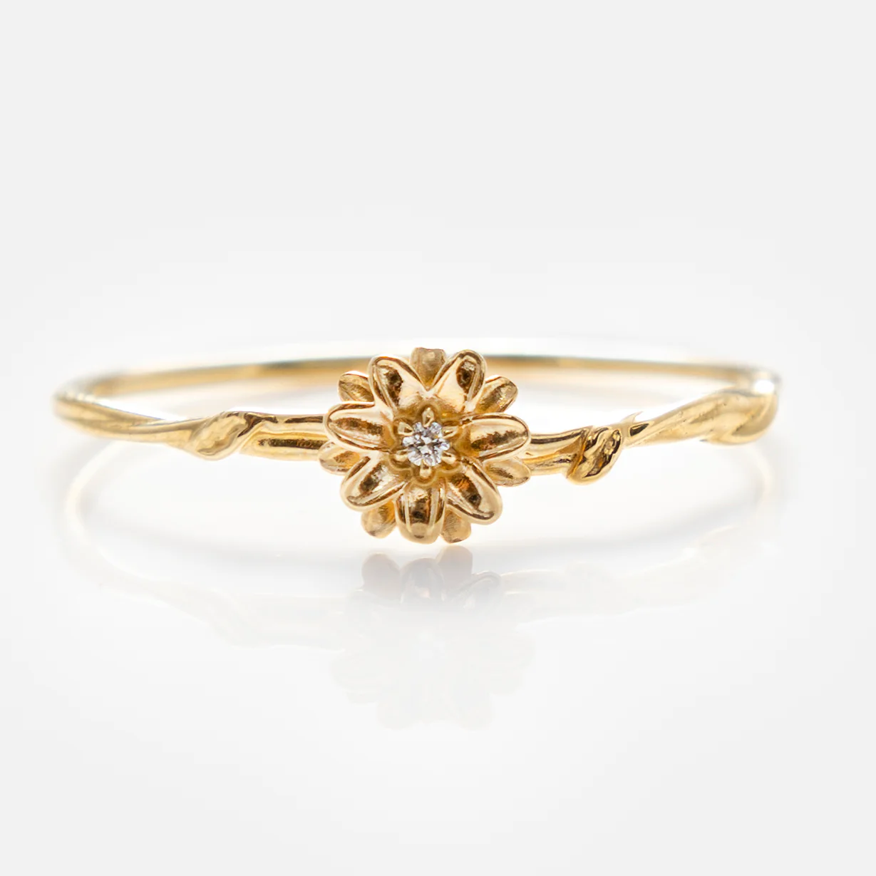 Solid Gold Birth Flower Ring - Image 22