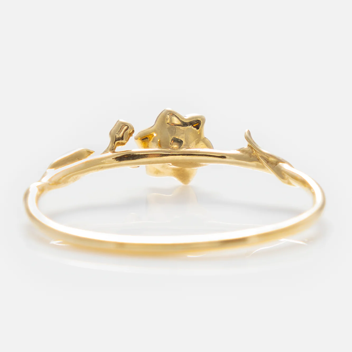 Solid Gold Birth Flower Ring - Image 28