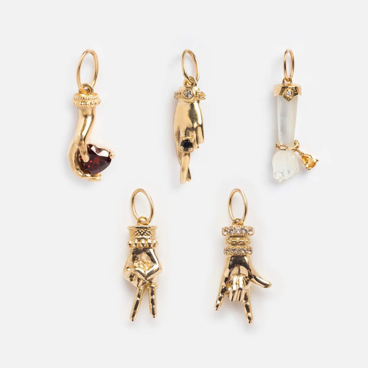Solid Gold Body Language Charm - Image 2