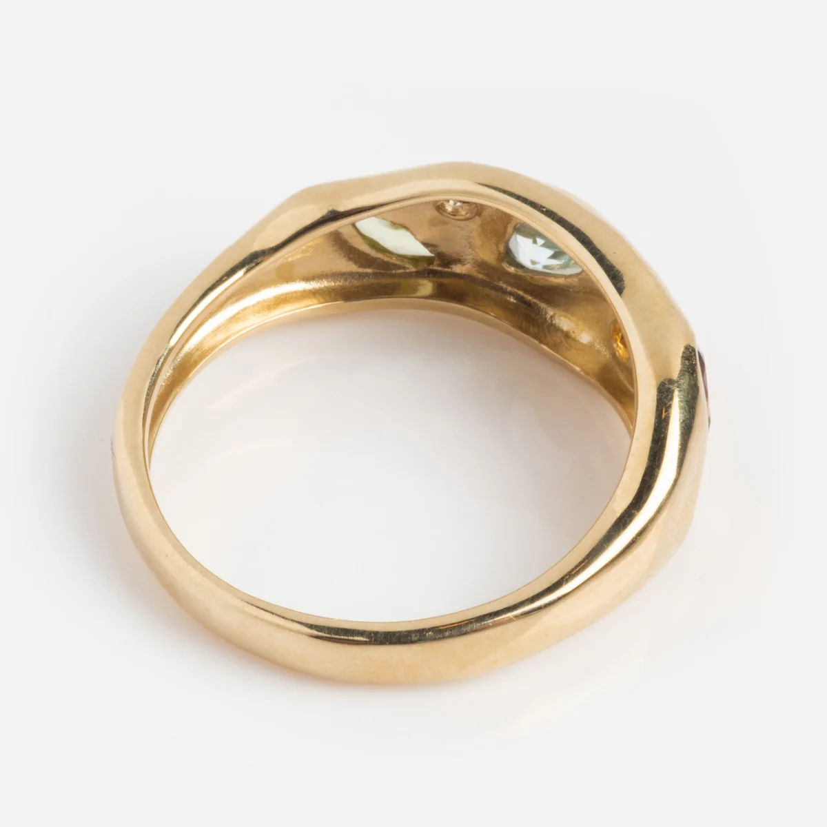 Solid Gold Bold Organic Dawn Band - Image 7