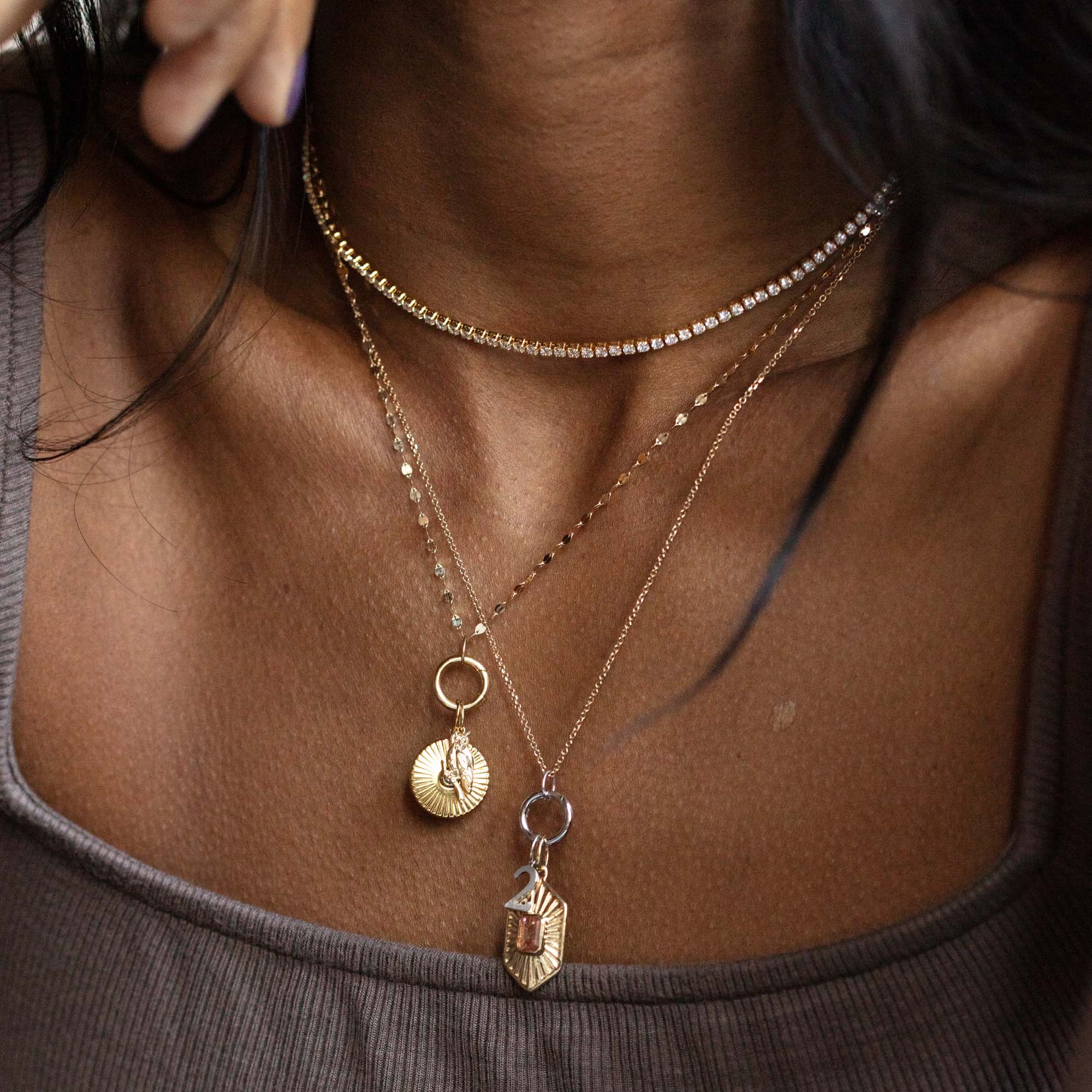 Solid Gold Charm Clip - Image 6