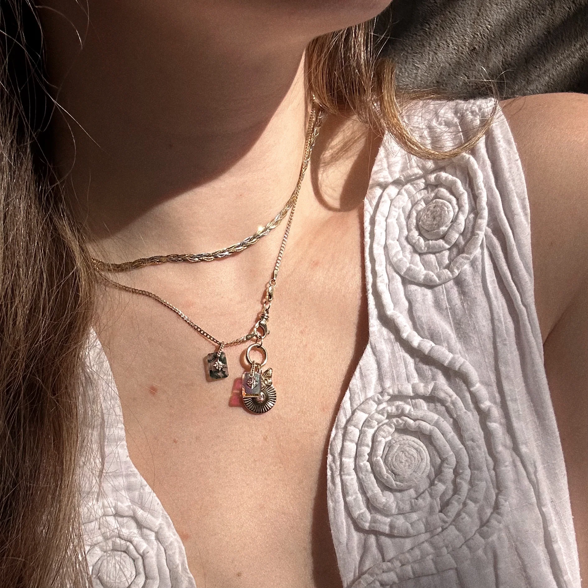 Solid Gold Crystal Amulet Charm for Manifestation - Image 10