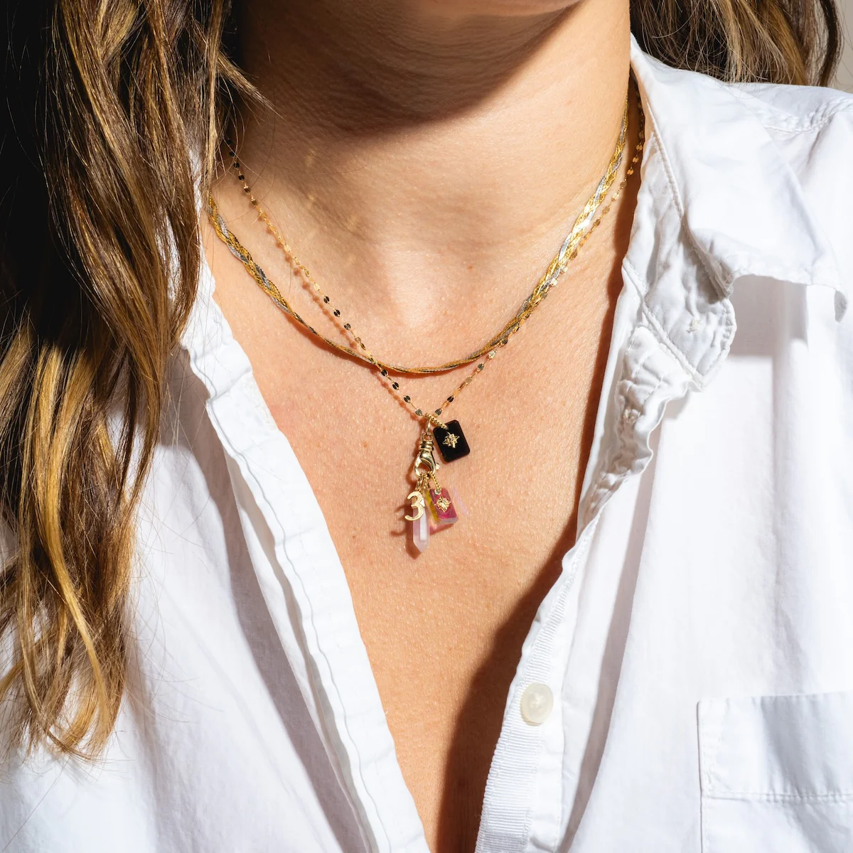 Solid Gold Crystal Amulet Charm for Manifestation - Image 12