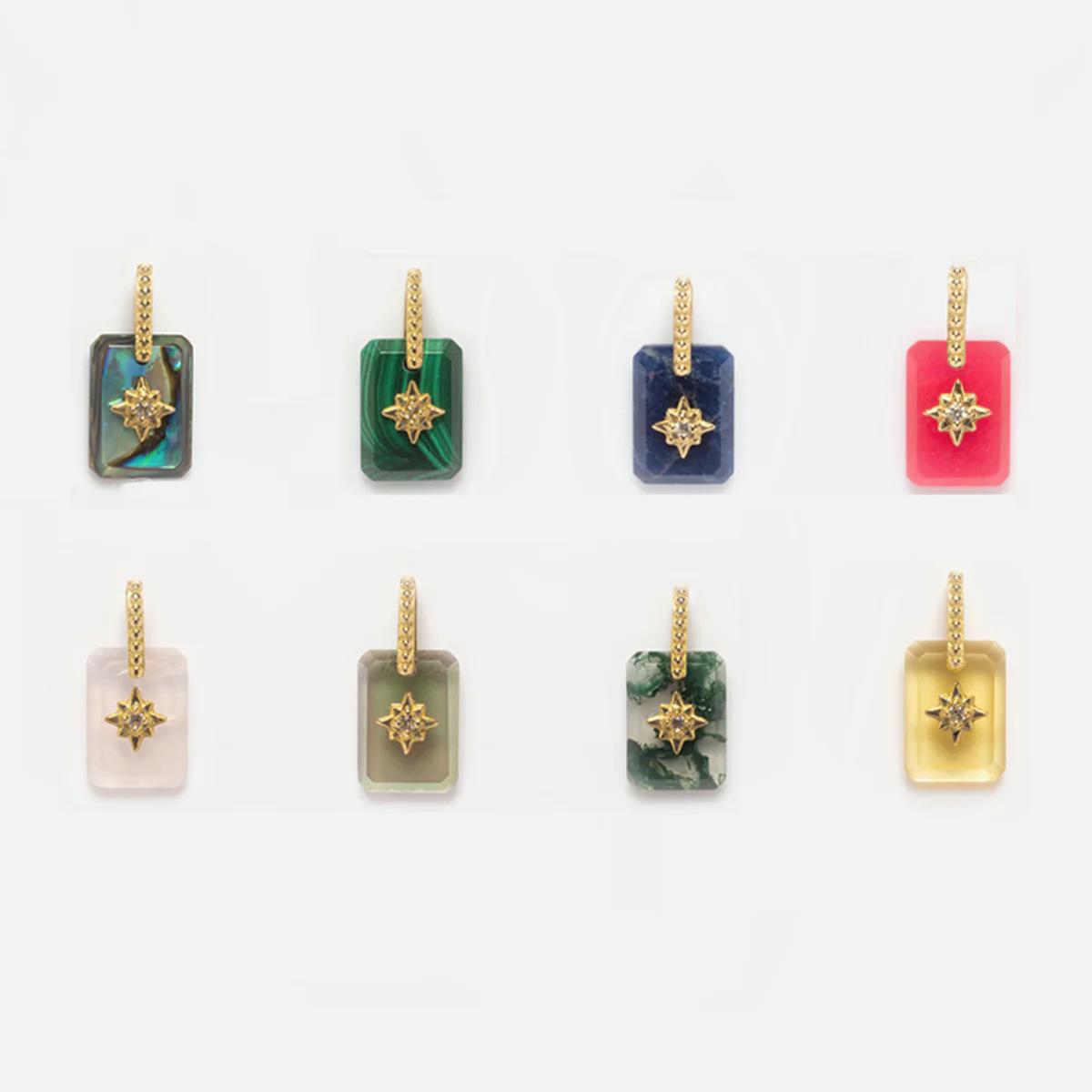 Solid Gold Crystal Amulet Charm for Manifestation - Image 2