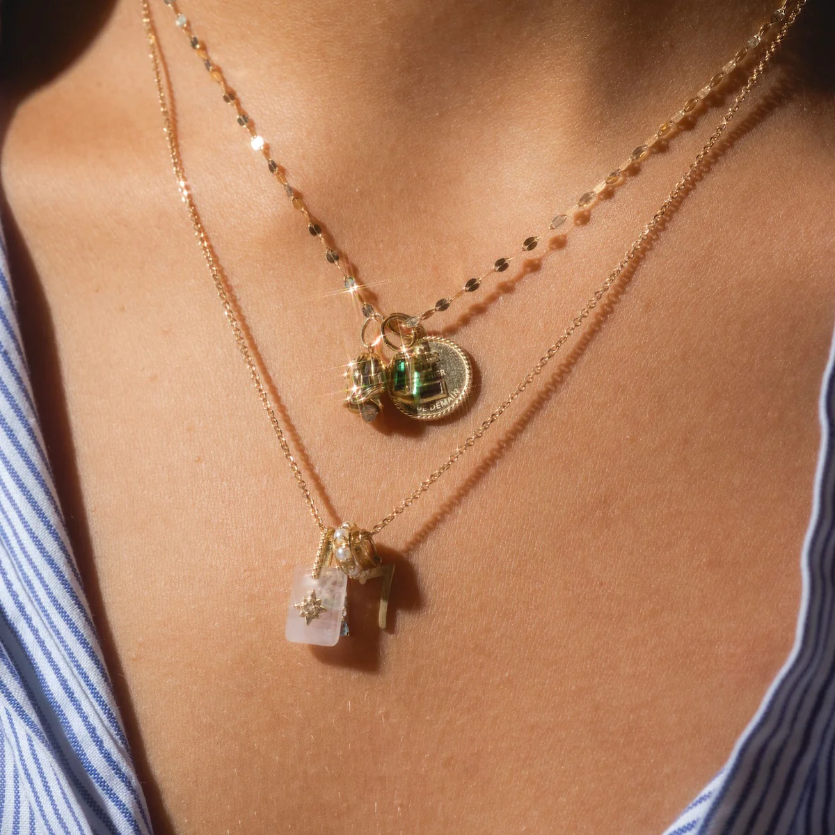 Solid Gold Crystal Amulet Charm for Manifestation - Image 6