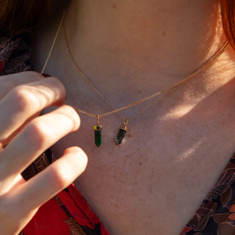Solid Gold Crystal Charm for Manifestation - Image 10