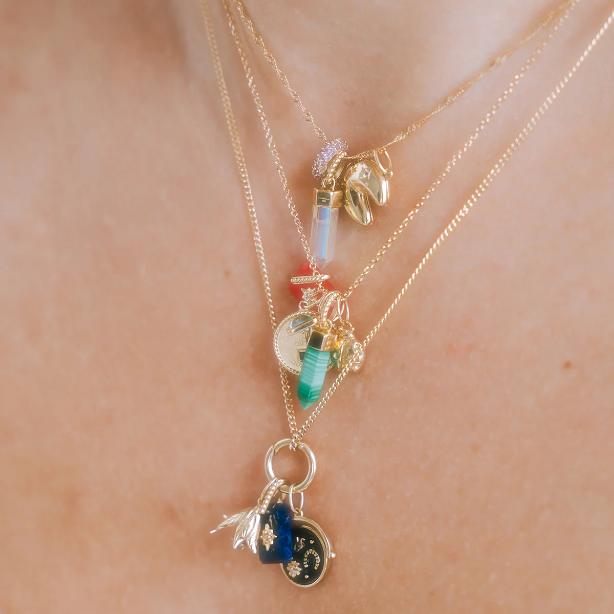 Solid Gold Crystal Charm for Manifestation - Image 11