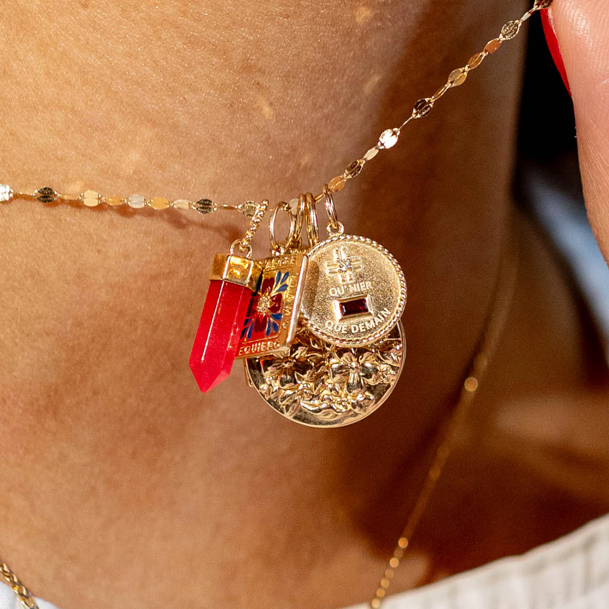 Solid Gold Crystal Charm for Manifestation - Image 12