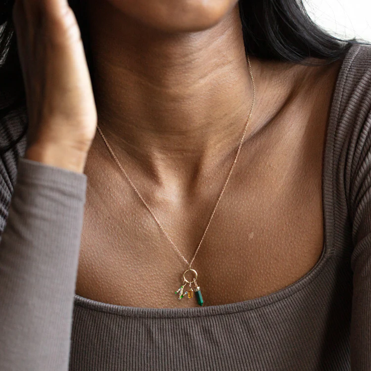 Solid Gold Crystal Charm for Manifestation - Image 13