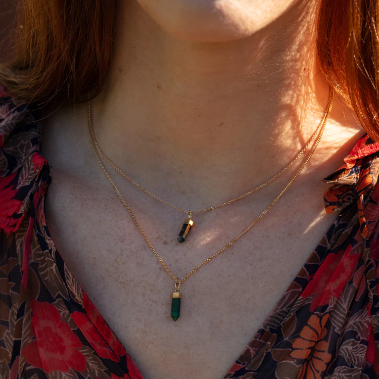 Solid Gold Crystal Charm for Manifestation - Image 4